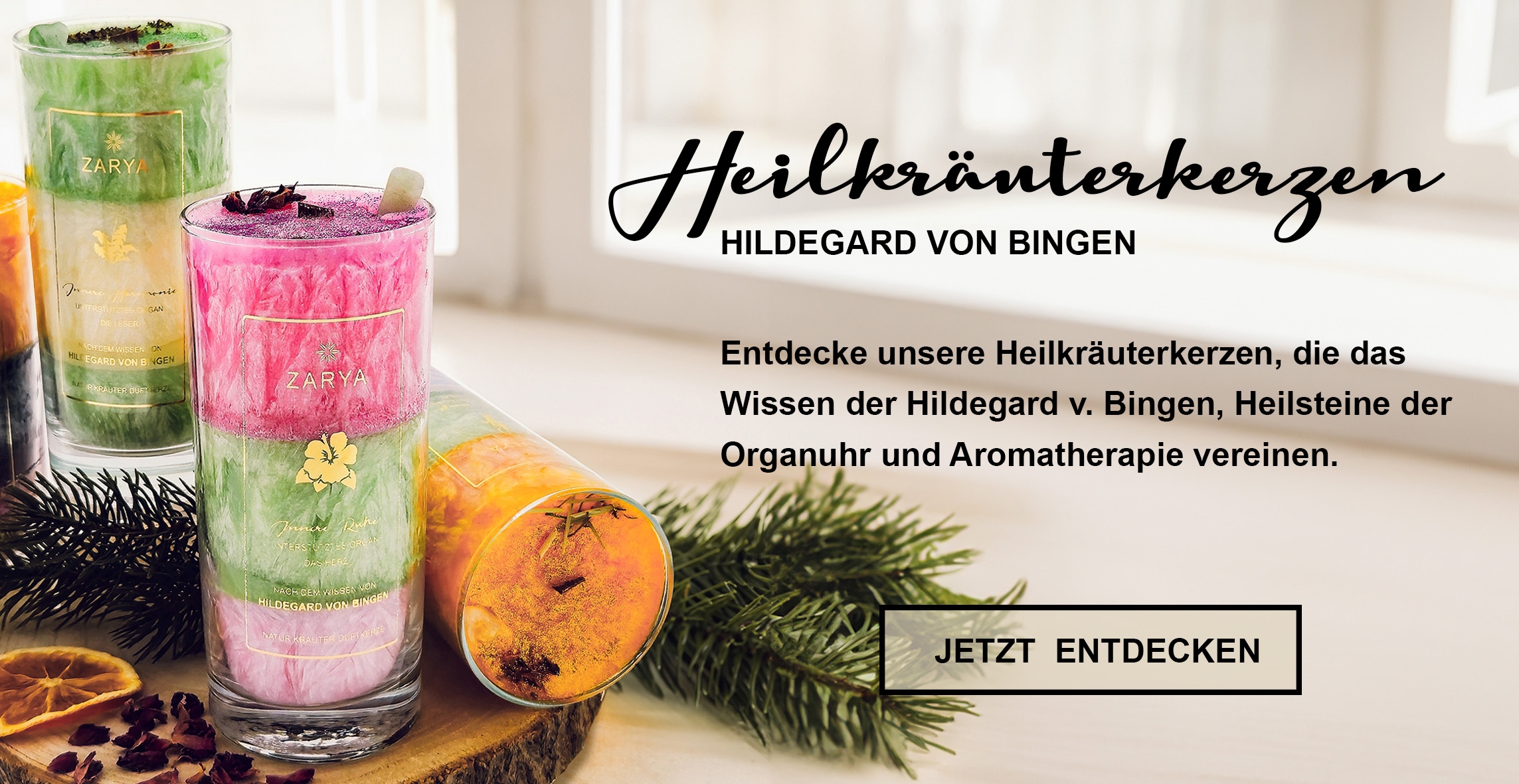 Heilkräuterkerzen - Hildegard von Bingen